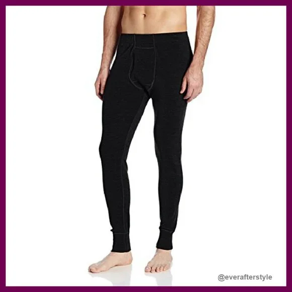 Merino Wool Base Layer Pants Thermal Long Johns Classic Fit Midweight